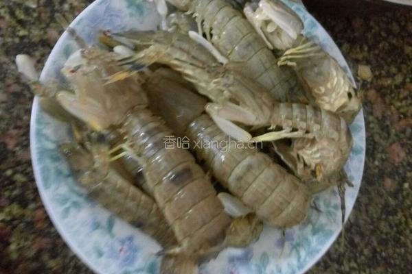 炒虾姑的做法图解1
