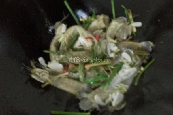 炒虾姑的做法图解4