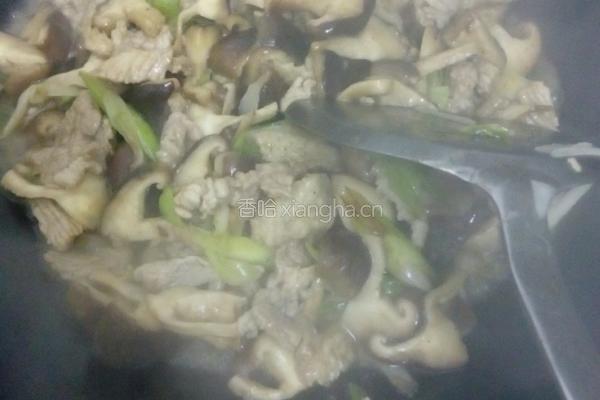 蘑菇炒肉的做法图解8