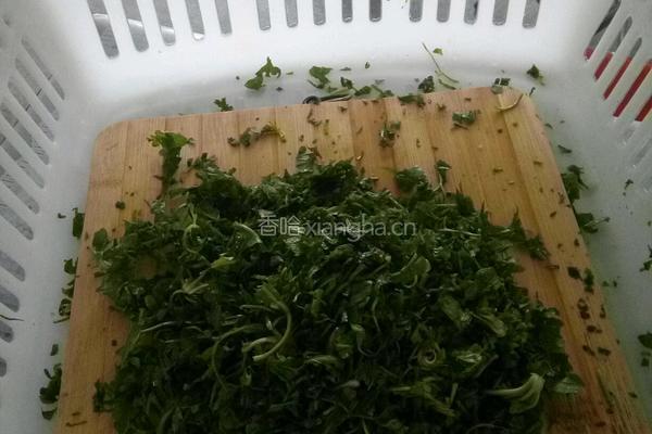 荠菜圆子的做法图解2