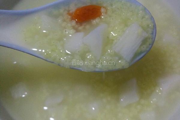 小米山药粥的做法图解4