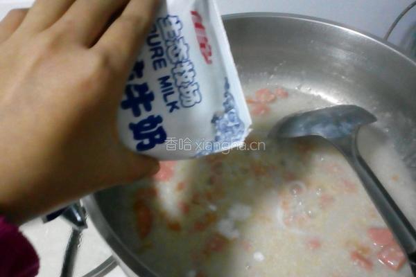 美味香肠西红柿燕麦粥😊的做法图解8