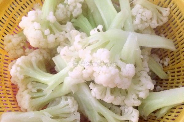 素炒花菜的做法图解4