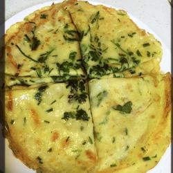 香菜葱花蛋饼的做法[图]