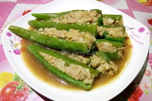煎酿辣椒的做法图解10