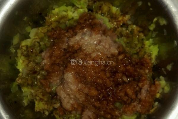 甘蓝肉饼的做法图解4