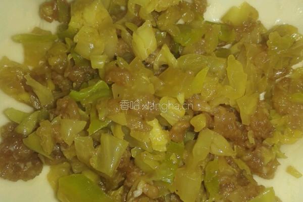 甘蓝肉饼的做法图解6