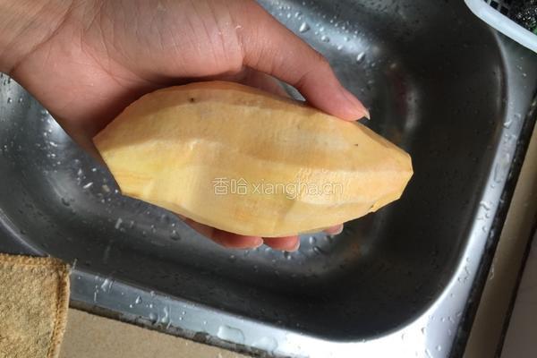 红薯大米粥的做法图解2
