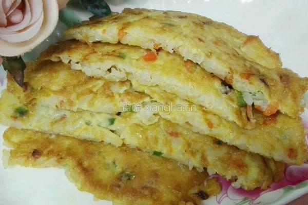 米饭蛋饼的做法图解5