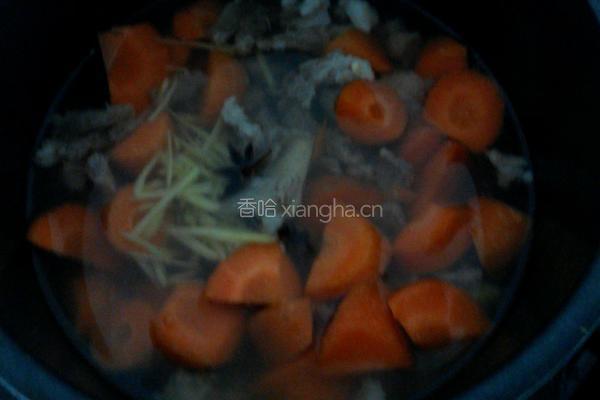 胡萝卜炖羊肉的做法图解6
