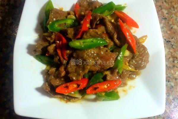 双椒炒牛肉的做法图解11