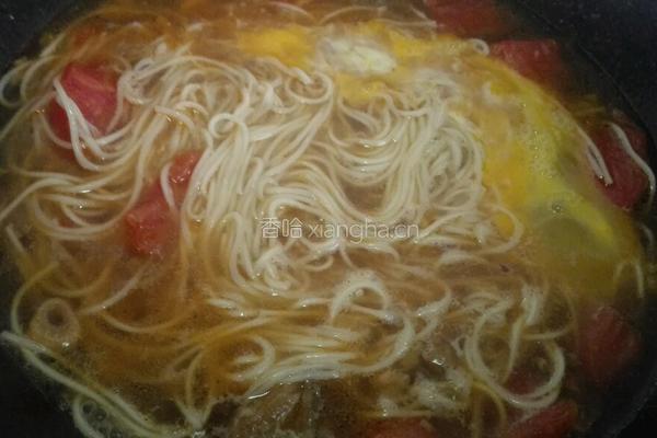 西红柿牛肉面的做法图解7