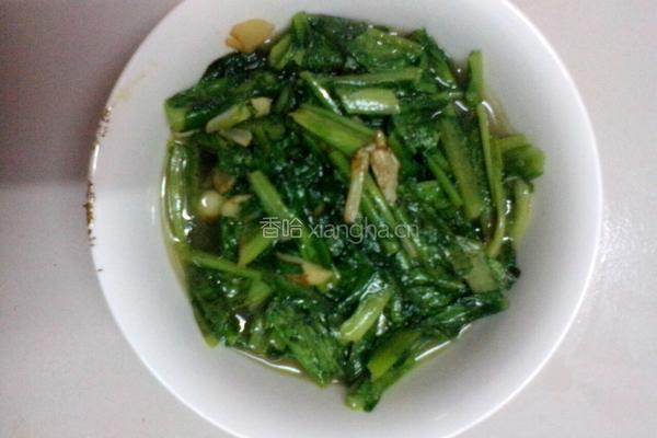 蚝油笋叶的做法图解2