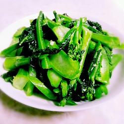 青炒芥兰的做法[图]