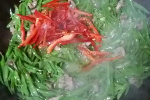 四季豆炒肉丝的做法图解8
