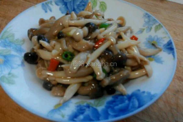 肉片烧双菇的做法图解7