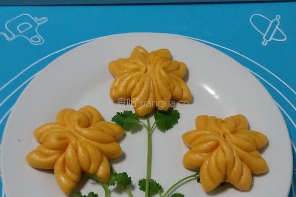 南瓜菊花馒头