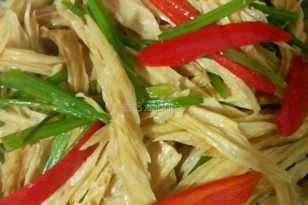 香芹炒腐竹