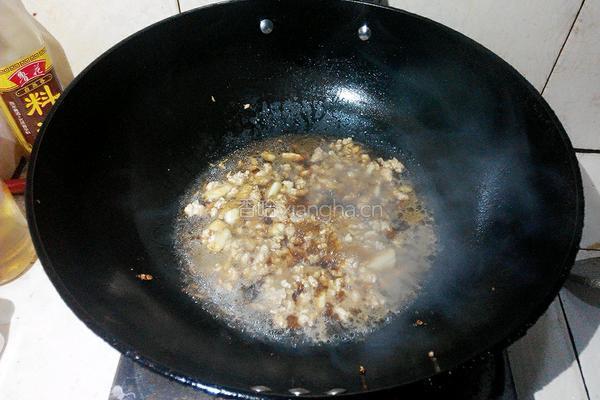 肉沫白灼菜心的做法图解7
