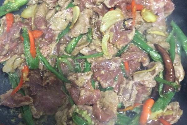 小炒牛肉片的做法图解4
