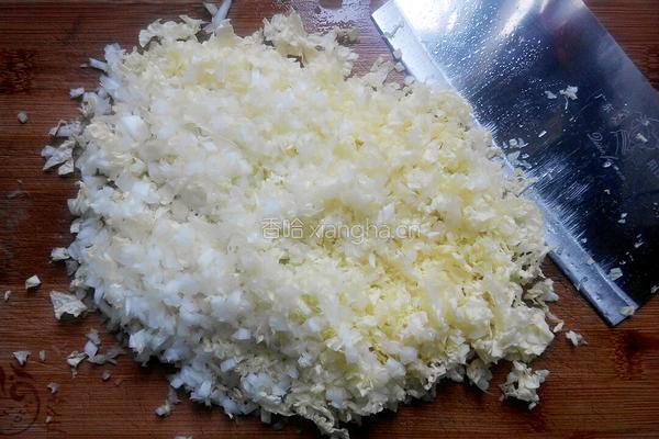 大白菜鲜肉饼的做法图解2