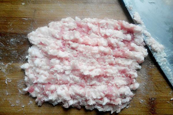 大白菜鲜肉饼的做法图解3