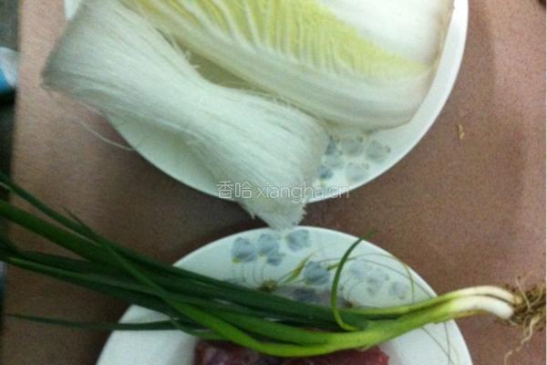 粉丝肉末娃娃菜的做法图解1