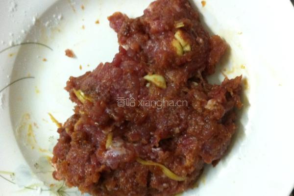 粉丝肉末娃娃菜的做法图解2