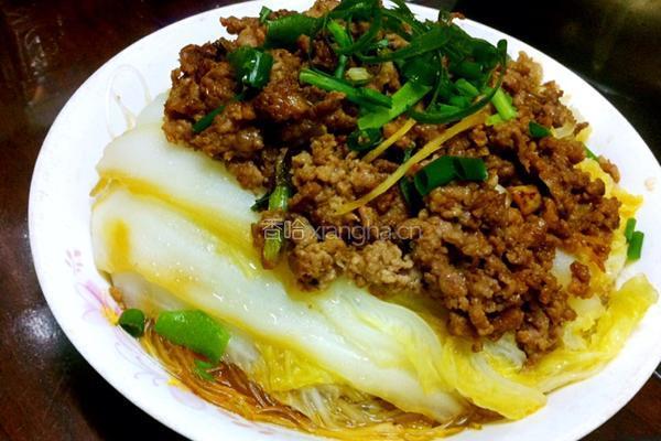粉丝肉末娃娃菜的做法图解12