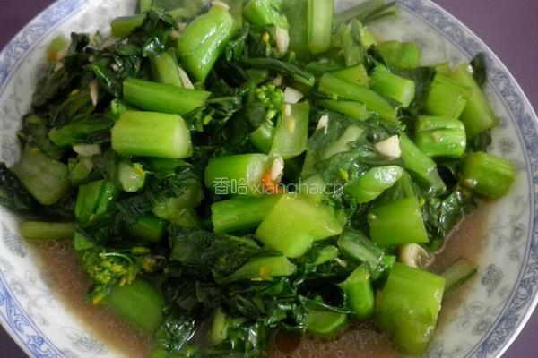清炒菜心的做法图解5