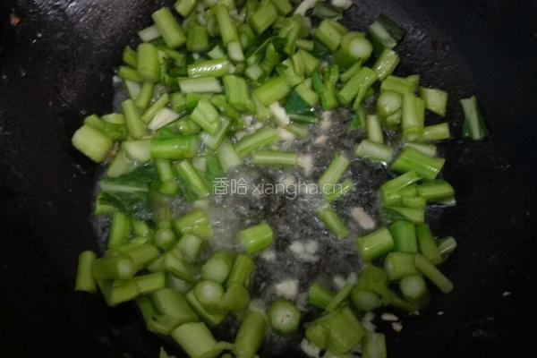 清炒菜心的做法图解3