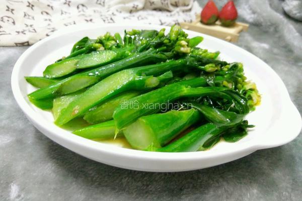 清炒芥蓝的做法图解4