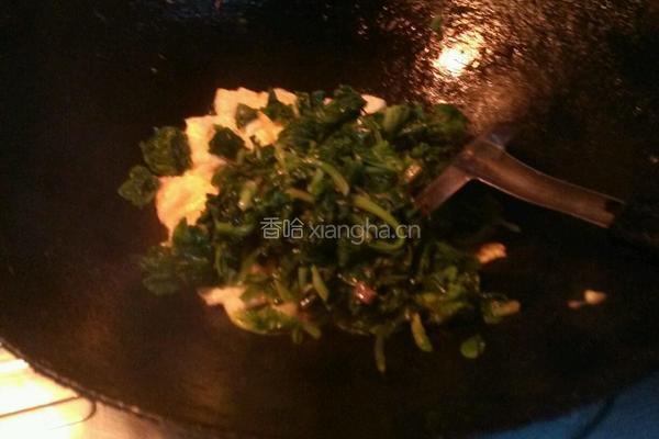 鸡蛋炒菠菜的做法图解5