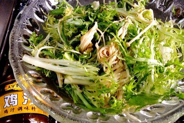 苦菊拌金针菇的做法图解9