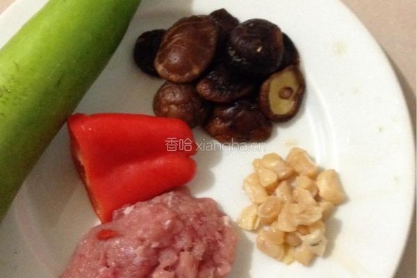 蒲瓜酿肉的做法图解1