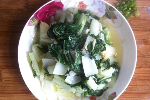 小白菜炒虾米的做法图解8
