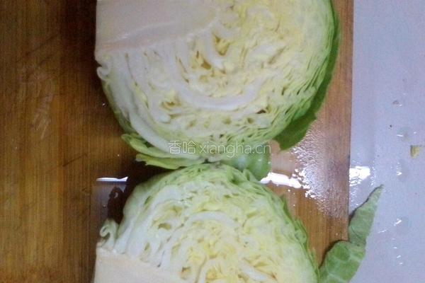 清炒包菜的做法图解2