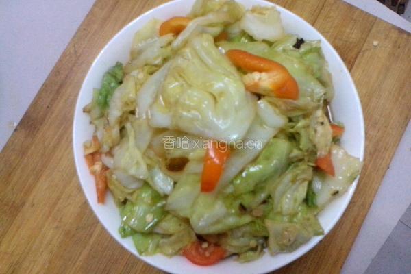 清炒包菜的做法图解6