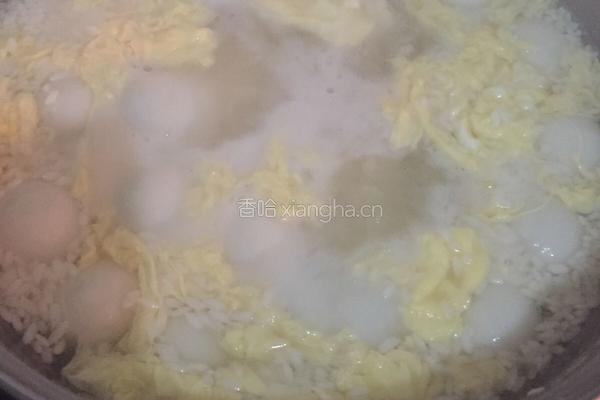鸡蛋甜酒汤圆的做法图解9