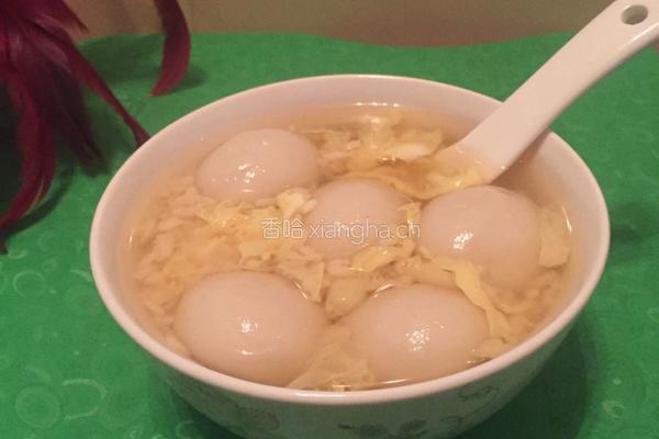 鸡蛋甜酒汤圆的做法图解10