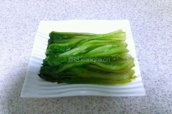 蚝油生菜的做法图解3