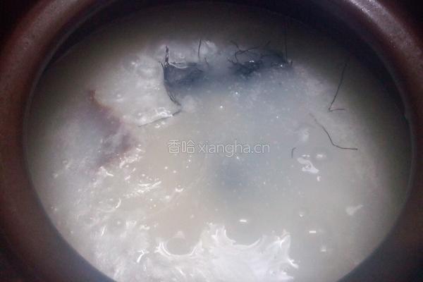 发菜蚝豉瘦肉粥的做法图解8