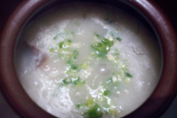 发菜蚝豉瘦肉粥的做法图解9