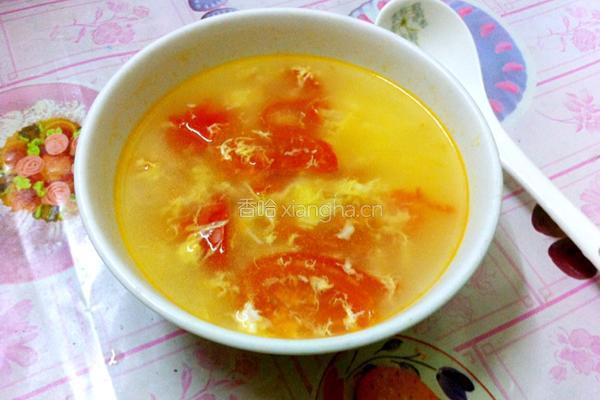 西红柿蛋花汤的做法图解6