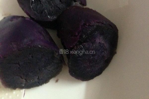 紫薯丸子的做法图解1
