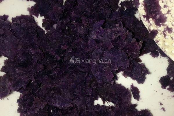 紫薯丸子的做法图解2
