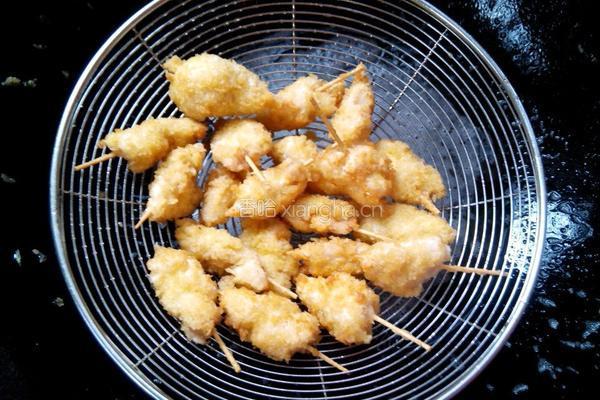 牙签式炸鸡米花的做法图解9