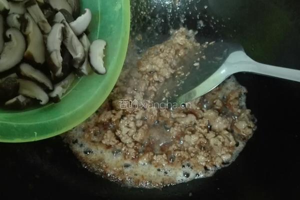肉末蘑菇烧日本豆腐的做法图解4