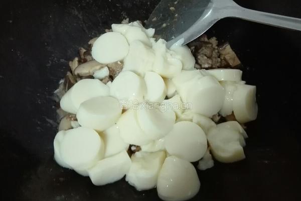 肉末蘑菇烧日本豆腐的做法图解6