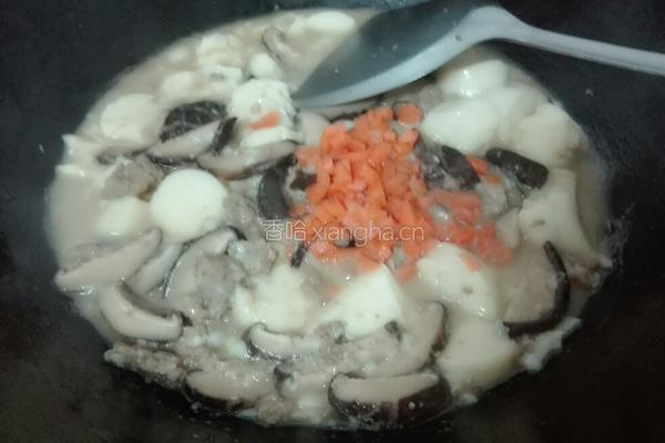 肉末蘑菇烧日本豆腐的做法图解8